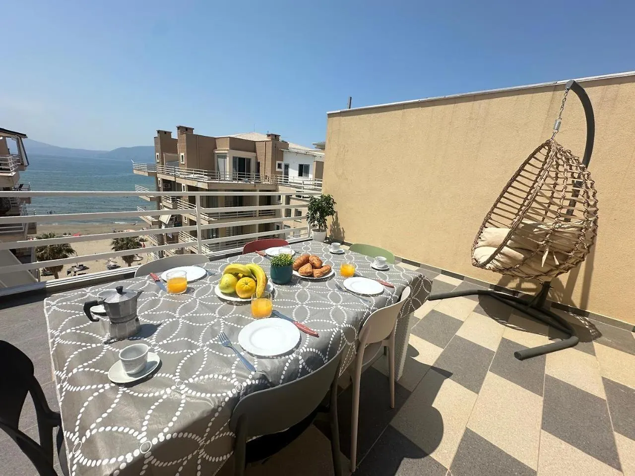 Apartment Trea Accomodations - Maya Terrace Sea View Vlore